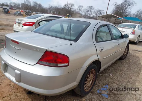 2004 Chrysler Sebring Lxi z USA, uszkodzony, nr VIN 1C3EL56T34N187744